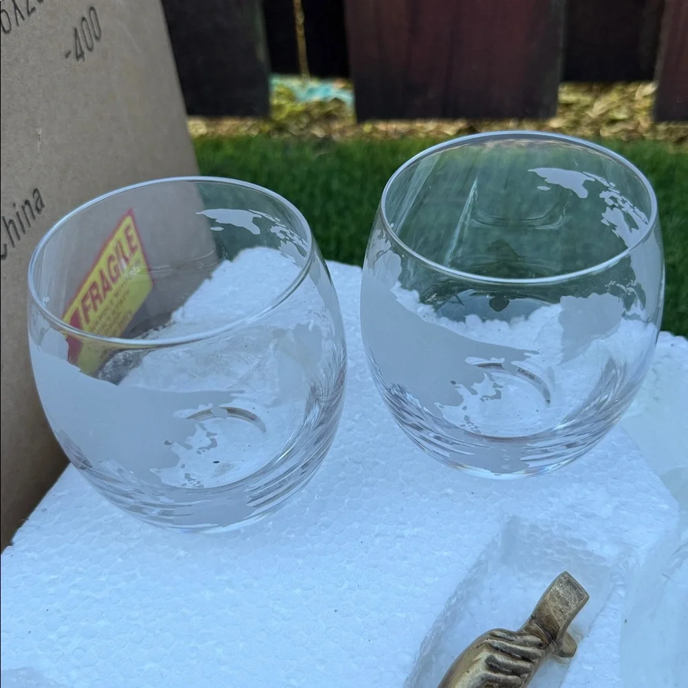 Atlas Gold Whiskey Decanter Set